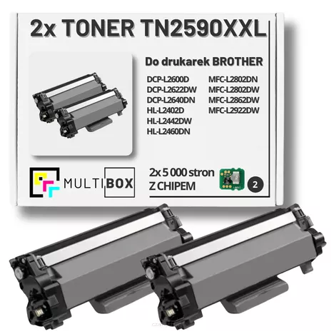 Toner do BROTHER TN2590XXL 2-pak Multibox zamiennik Z CHIPEM