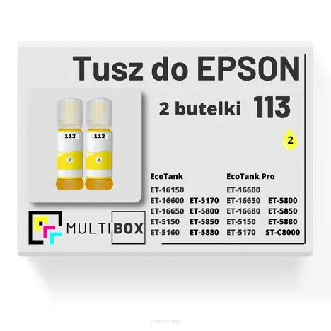 2-PAK Multibox Tusz do EPSON 113 T06B4 C13T06B440 yellow zamiennik