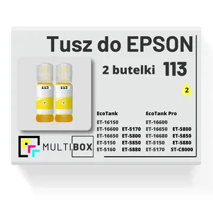 2-PAK Multibox Tusz do EPSON 113 T06B4 C13T06B440 yellow zamiennik