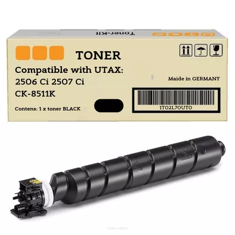 Toner 1T02L70UT0 do UTAX CK8511K 2506 Ci 2507 Ci czarny zamiennik 20000 stron