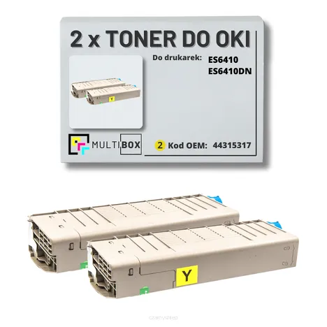 2-PAK Multibox Toner do OKI ES6410 44315317 yellow zamiennik