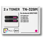 2-PAK Multibox Toner do BROTHER TN329M Magenta zamiennik - 2