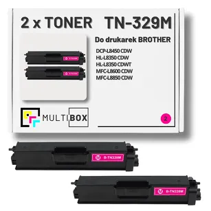 2-PAK Multibox Toner do BROTHER TN329M Magenta zamiennik