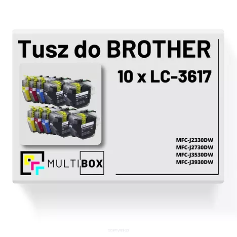 10-pak Tusz do BROTHER LC3617 Multibox
