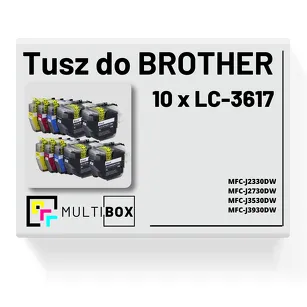 10-PAK Multibox Tusz do BROTHER LC3617