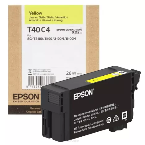 Epson tusz T40C4 C13T40C440 oryginalny yellow
