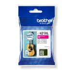 BROTHER tusz LC421XLM oryginalny magenta 500 stron - 2