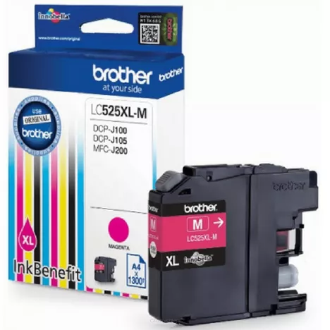 BROTHER tusz LC525XLM oryginalny magenta 1300 stron