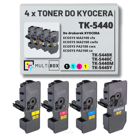 4-PAK Multibox Toner do KYOCERA TK5440 ECOSYS MA2100 PA2100 2,8K/3x2,4K CMYK zamiennik