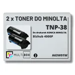 2-PAK Multibox Toner do KONICA MINOLTA TNP38 A63W01W BIZHUB 4000P 2x20.0K zamiennik - 2
