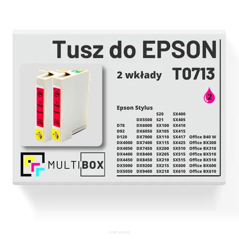 2-PAK Multibox Tusz do EPSON T0713 C13T07134011 magenta zamiennik