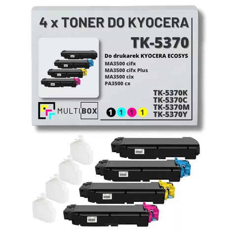 4-PAK Multibox Toner do KYOCERA TK5370 ECOSYS  MA3500 PA3500 7,0K/3x5,0K CMYK zamiennik
