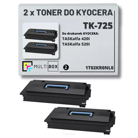 2-pak Toner do KYOCERA TK725 1T02KR0NL0 TASKALFA 420i 520i 2x34.0K Multibox zamiennik