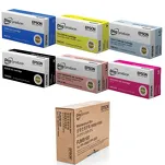 Epson tusz PJIC1 PJIC2 PJIC3 PJIC4 PJIC5 PJIC6 6-pak + pojemnik na tusz PJMB100 - 3