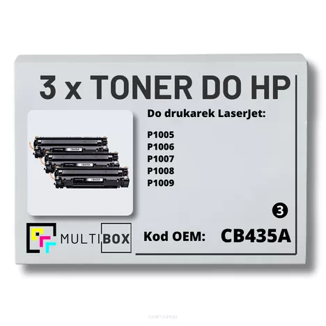 Toner do HP CB435A 35A P1005 P1006 3-pak Zamiennik Multibox