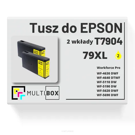 2-PAK Multibox Tusz do EPSON 79XL T7904 C13T79044010 yellow zamiennik