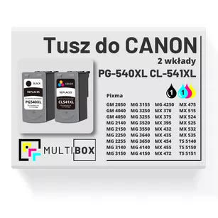 Tusz do CANON PG540XL CL541XL 2-pak black / color zamiennik Multibox