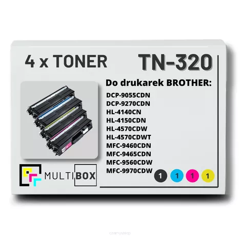 Toner do BROTHER TN320 4-pak CMYK Multibox zamiennik