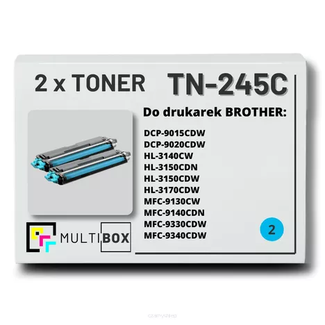 Toner do BROTHER TN245C 2-pak Cyan Multibox zamiennik