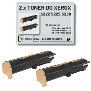2-PAK Multibox Toner do XEROX 5222 5225 5230 106R01413 20K zamiennik