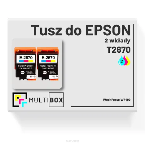 2-PAK Multibox Tusz do EPSON 267 T2670 C13T26704010 color zamiennik