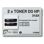 2-PAK Multibox Toner do HP 312X BLACK CF380X zamiennik - 2