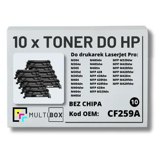 10-PAK Multibox Toner do HP CF259A 59A LaserJet Pro M304 M404 M428 zamiennik