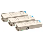 3-PAK Multibox Toner do OKI C5800 C5900 43324424 black zamiennik - 3
