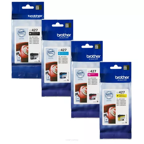 BROTHER tusz LC427VAL 4-pak oryginalny CMYK 3000 + 3x1500 stron