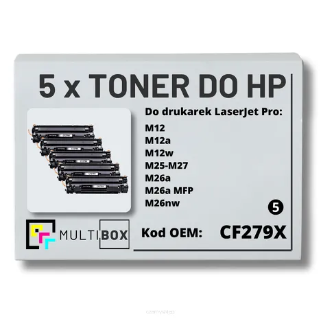 5-PAK Multibox Toner do HP CF279X 79X M12 M26 zamiennik