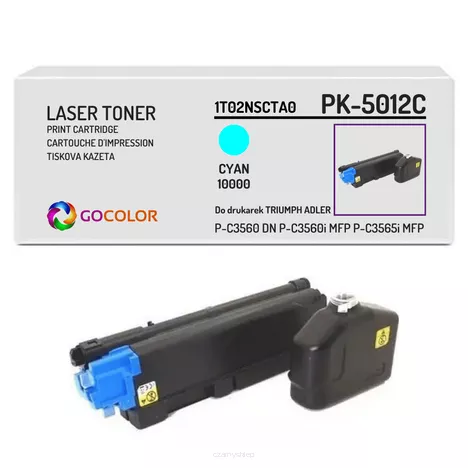 Toner zamiennik 1T02NSCTA0TA  do TRIUMPH ADLER PK5012C cyan 10.0K