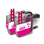 2-PAK Multibox Tusz do BROTHER LC422XLM magenta zamiennik - 2