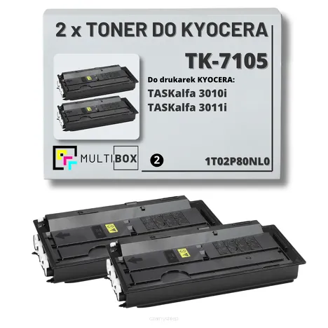 2-PAK Multibox Toner do KYOCERA TK7105 1T02P80NL0 TASKALFA 3010i 2x20.0K zamiennik
