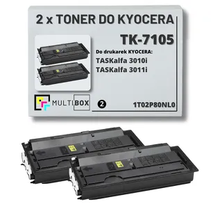 2-PAK Multibox Toner do KYOCERA TK7105 1T02P80NL0 TASKALFA 3010i 2x20.0K zamiennik