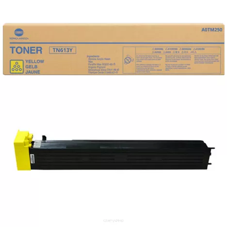 EOL KONICA MINOLTA toner TN613Y A0TM250 yellow oryginalny 30000 stron