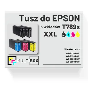 Tusz do EPSON T7891 T7892 T7893 T7894 5-pak cyan / magenta / yellow / black zamiennik Multibox