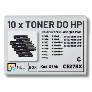 Toner do HP CE278X 78X P1566 P1606 10-pak zamiennik Multibox