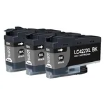 3-PAK Multibox Tusz do BROTHER LC427XLBK black zamiennik - 2