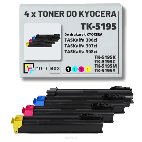 4-PAK Multibox Toner do KYOCERA TK5195 TASKALFA 306 307 15,0K/3x7,0K CMYK zamiennik