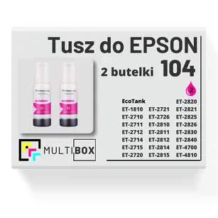 Tusz do EPSON 104 T00P3 C13T00P340 2-pak magenta zamiennik Multibox