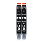 2-PAK Multibox Tusz do CANON CLI571BKXL black zamiennik - 2