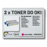 2-PAK Multibox Toner do OKI MC853 MC873 45862838 magenta zamiennik - 2
