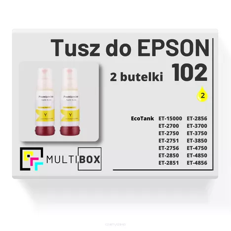 Tusz do EPSON 102 T03R4 C13T09R44010 2-pak yellow zamiennik Multibox