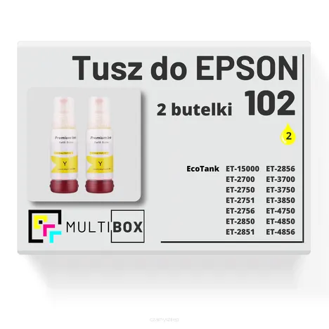 2-PAK Multibox Tusz do EPSON 102 T03R4 C13T03R440 yellow zamiennik