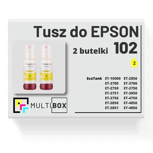 Tusz do EPSON 102 T03R4 C13T09R44010 2-pak yellow zamiennik Multibox