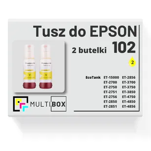 2-PAK Multibox Tusz do EPSON 102 T03R4 C13T03R440 yellow zamiennik