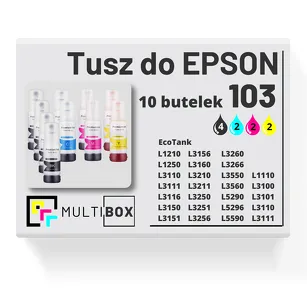 Tusz do EPSON 103 T00S6 T00S1 T00S2 T00S3 T00S4 10-pak cyan / magenta / yellow / black zamiennik Multibox