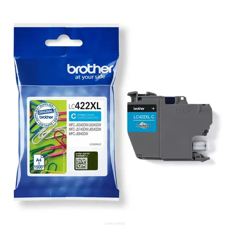 BROTHER tusz LC422XLC oryginalny cyan 1500 stron