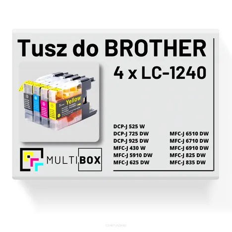 4-PAK Multibox Tusz do BROTHER LC1240