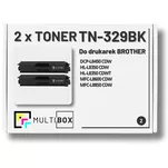 Toner do BROTHER TN329BK 2-pak Black Multibox zamiennik - 2